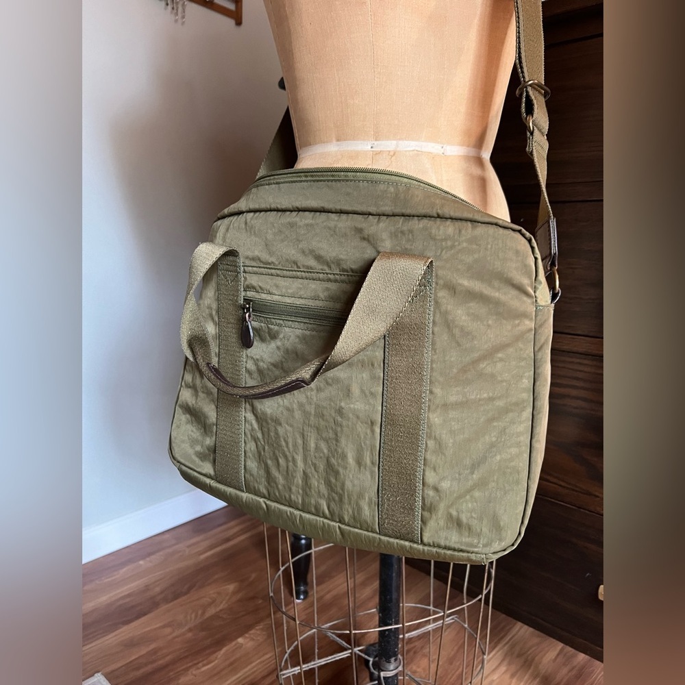 J. Crew Olive Laptop Bag
